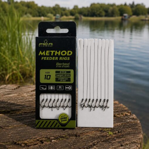 Вързан повод за фидер PRO FL Method Rig X-tra Strong 8бр